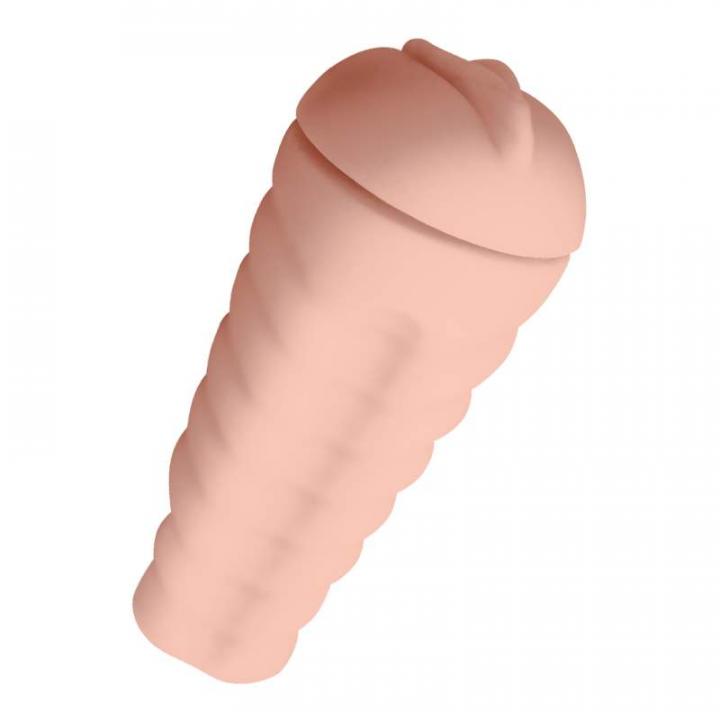 Złoty ręczny masturbator w kształcie waginy