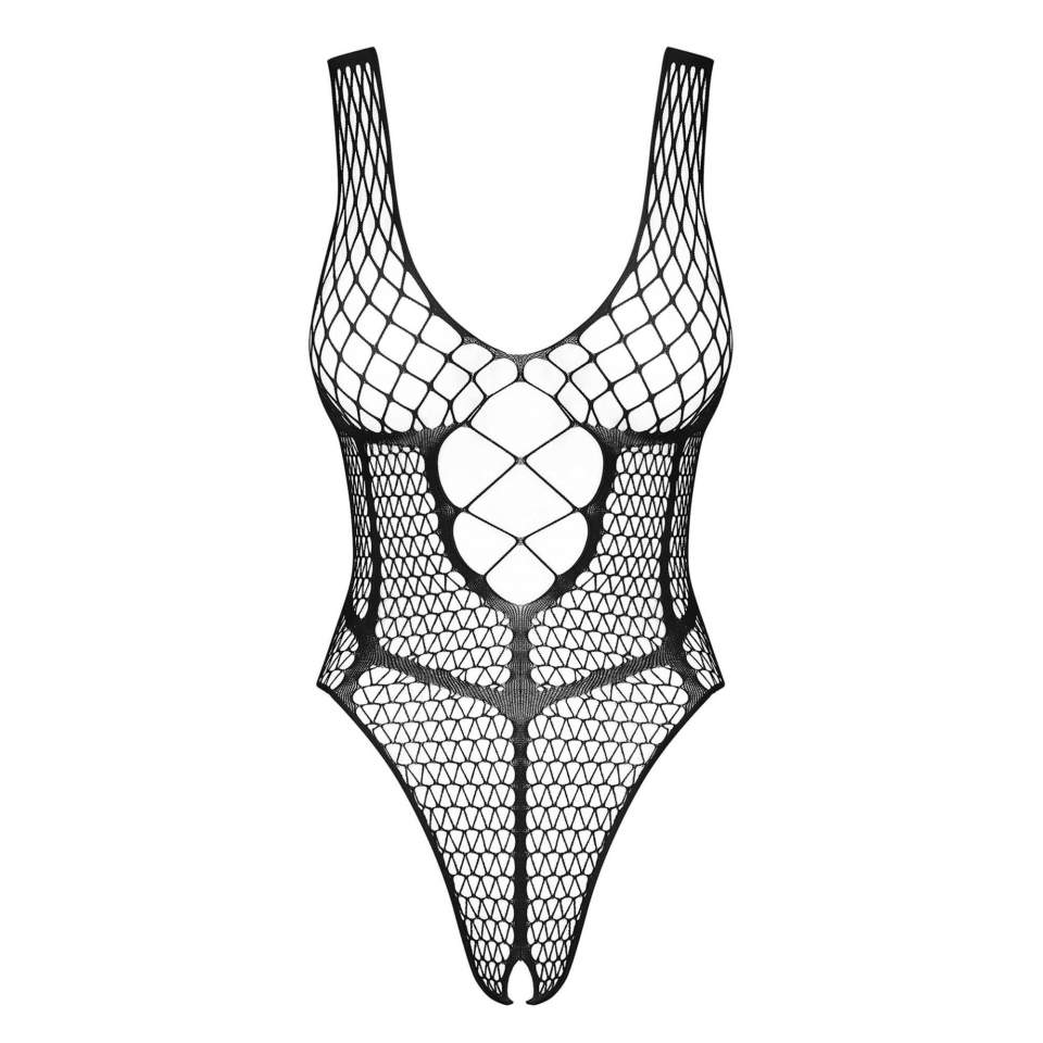 Seksowne siateczkowe body otwarte B117