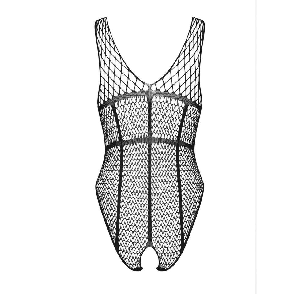 Seksowne siateczkowe body otwarte B117