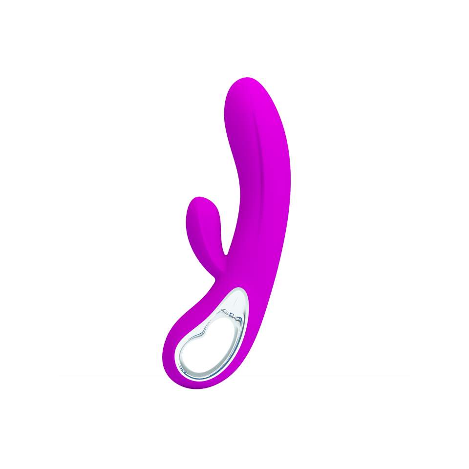 Fioletowy wielofunkcyjny wibrator typu króliczek do stymulacji łechtaczki