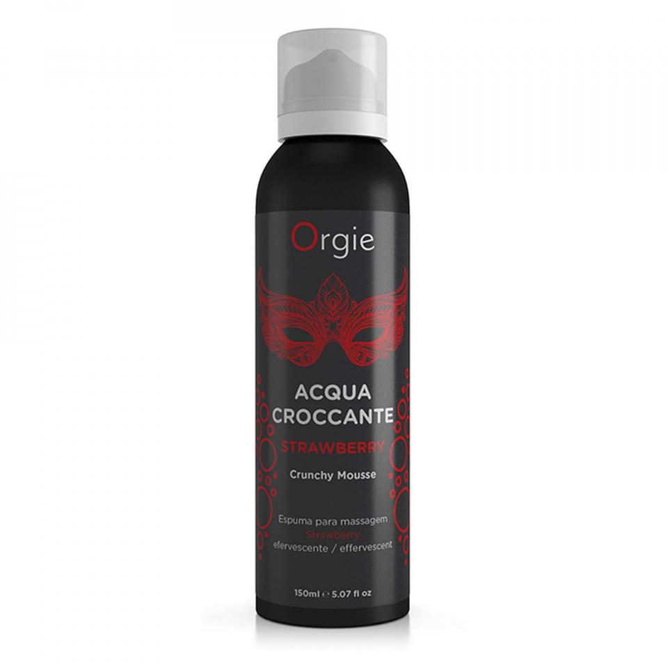 Orgie Acqua Croccante- nawilżająca pianka musująca- TRUSKAWKA 150ml.