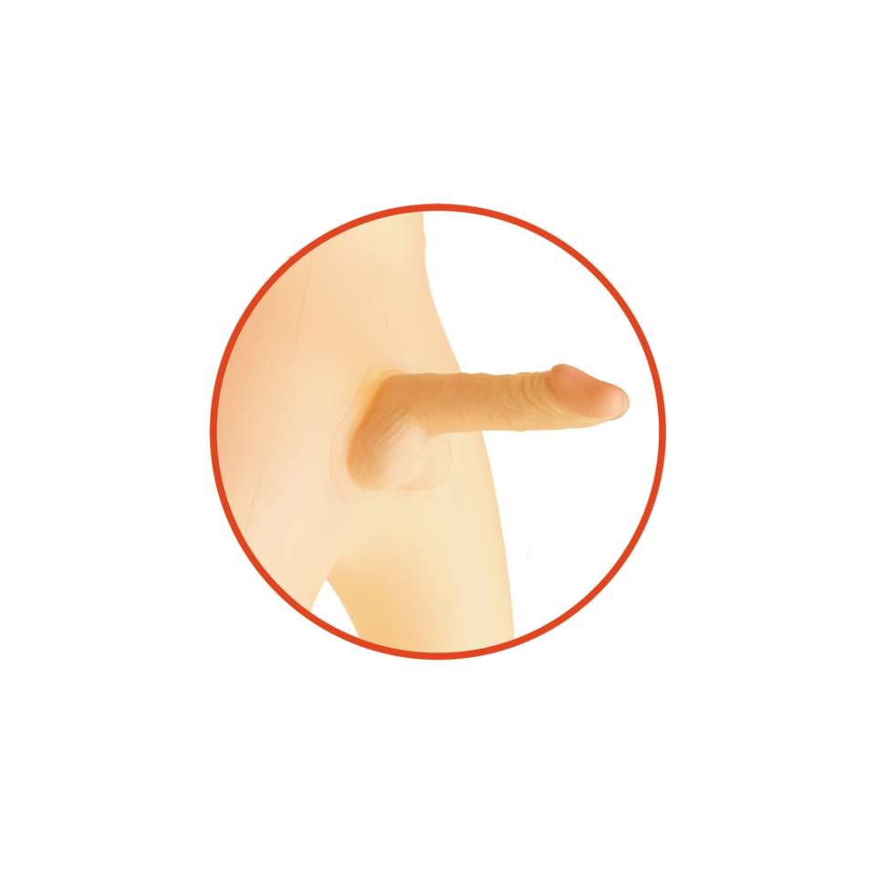 Lalka erotyczna męska, nadmuchiwana- Dennis 3D z wibracjami