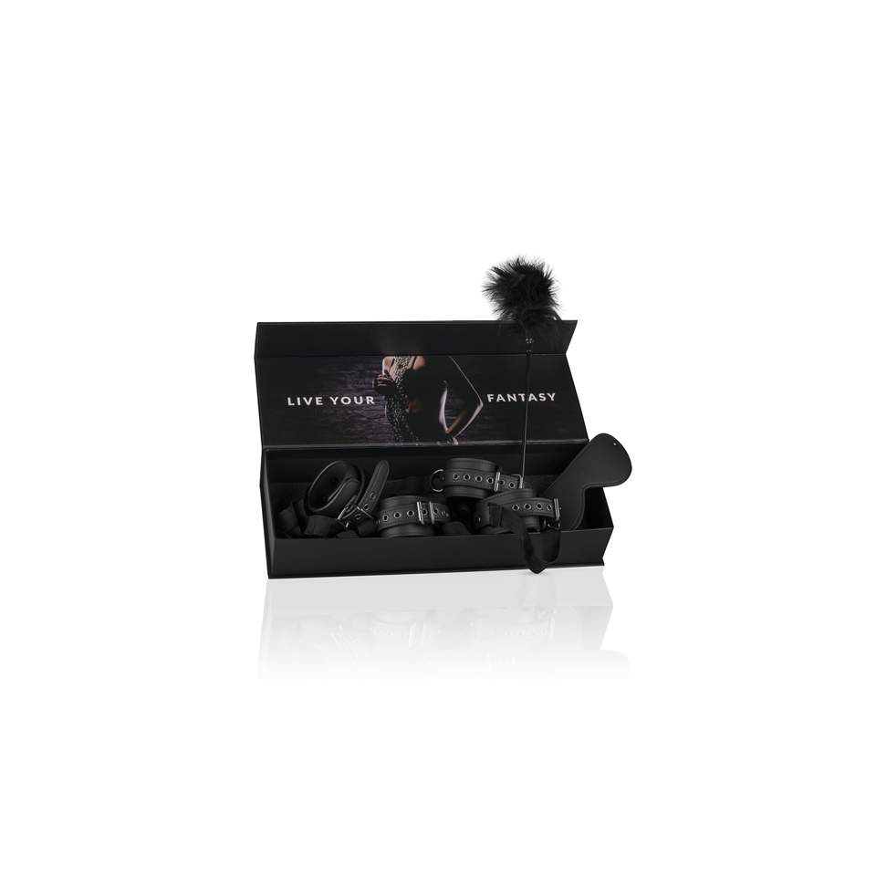 Zestaw BDSM dla początkujących: kjadanki, maska, piórko