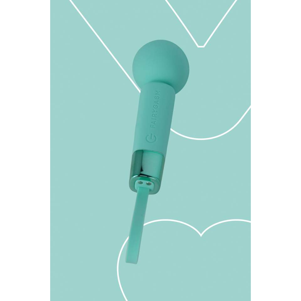 Mały podręczny masażer łechtaczkowy różdzka- Perłowa zieleń