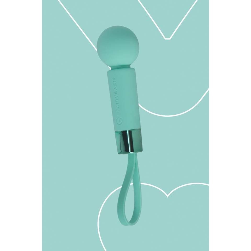 Mały podręczny masażer łechtaczkowy różdzka- Perłowa zieleń