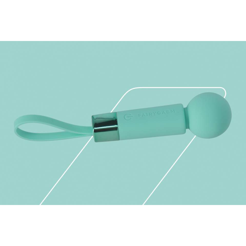 Mały podręczny masażer łechtaczkowy różdzka- Perłowa zieleń