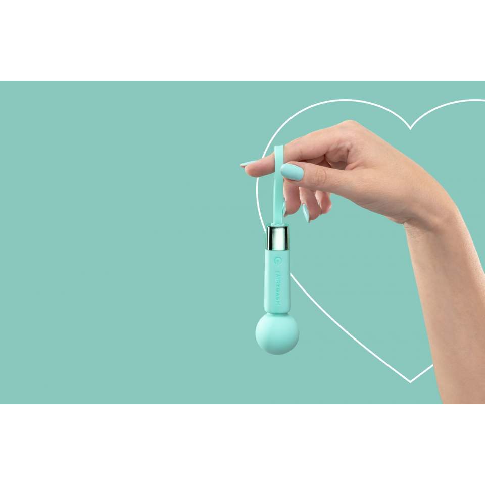 Mały podręczny masażer łechtaczkowy różdzka- Perłowa zieleń