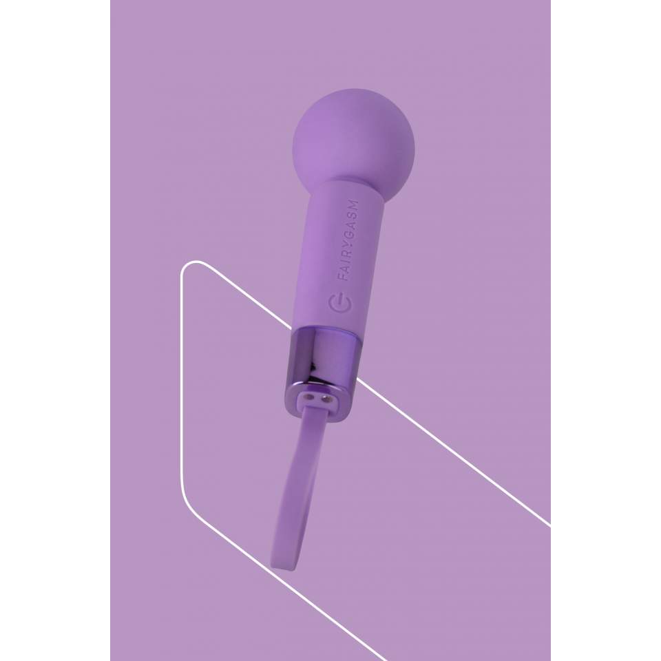 Mały podręczny masażer łechtaczkowy różdżka- Fioletowy błękit