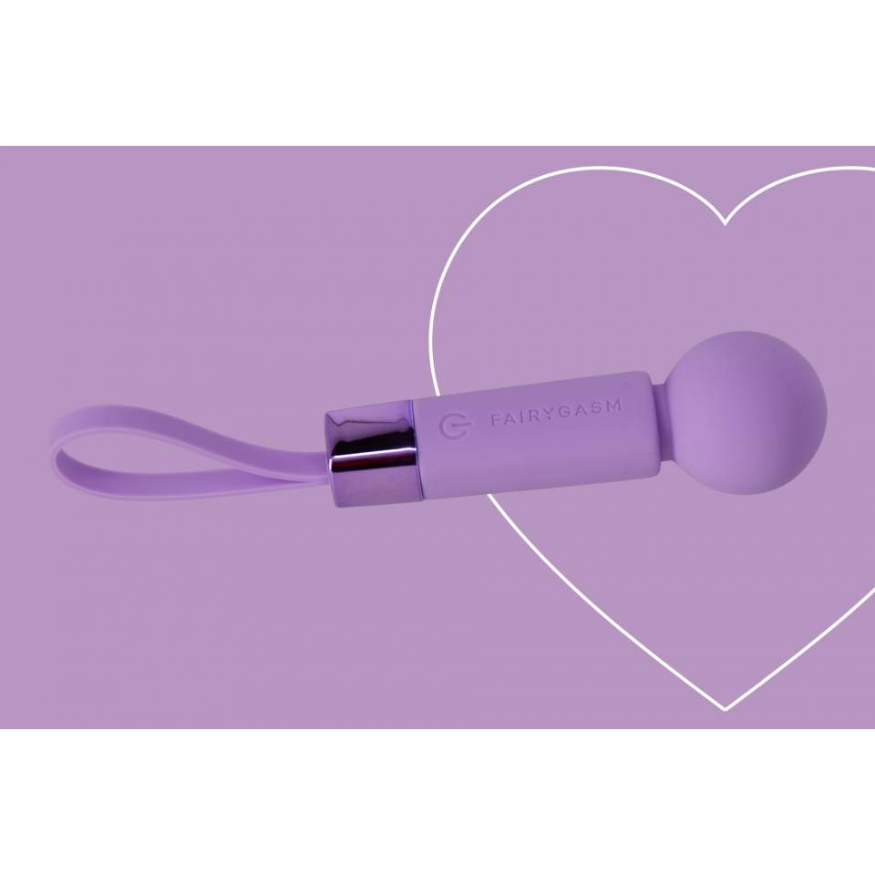 Mały podręczny masażer łechtaczkowy różdżka- Fioletowy błękit