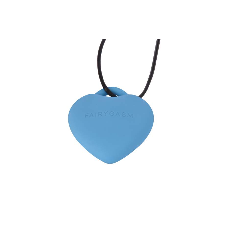 Dyskretny masażer łechtaczkowy w kształcie serduszka + zawieszka: KAMIEŃ ROZKOSZY