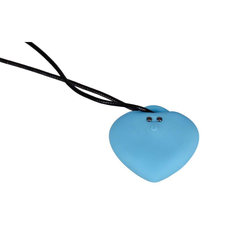 Dyskretny masażer łechtaczkowy w kształcie serduszka + zawieszka: KAMIEŃ ROZKOSZY