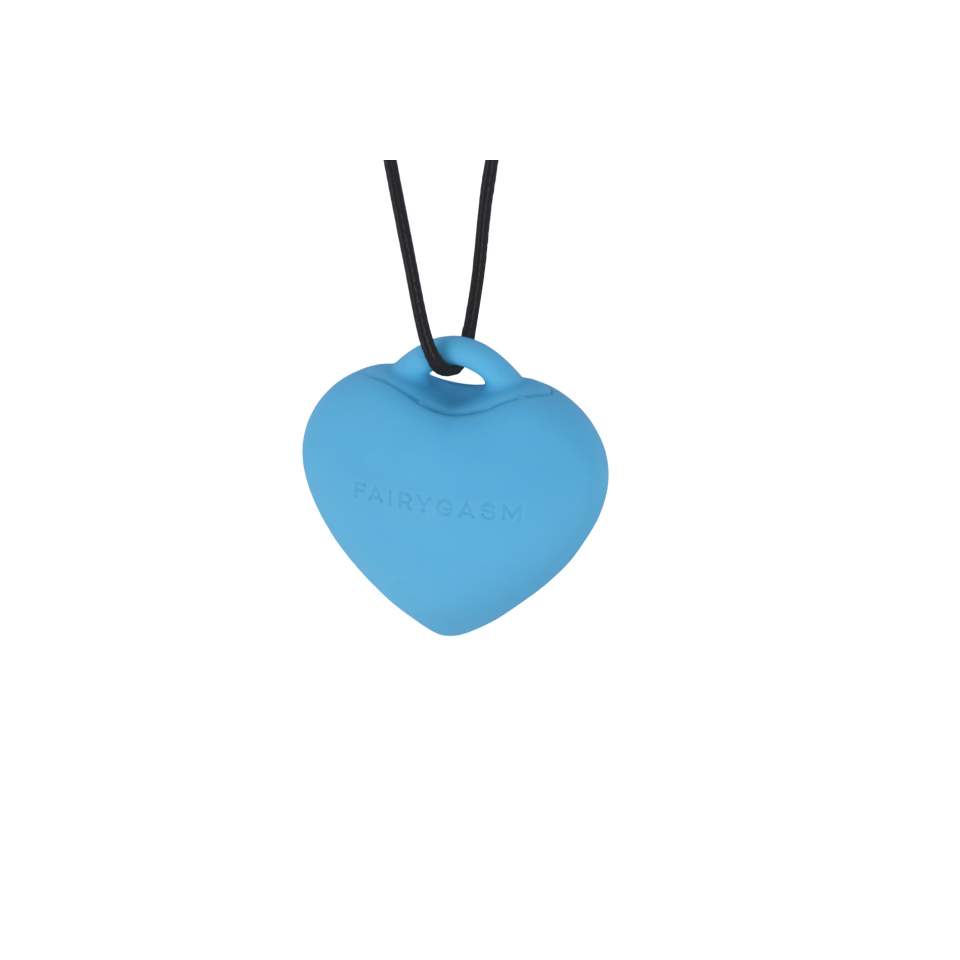 Dyskretny masażer łechtaczkowy w kształcie serduszka + zawieszka: KAMIEŃ ROZKOSZY