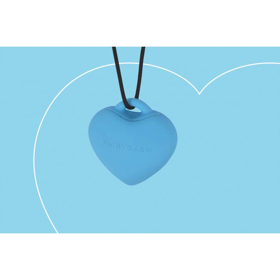 Dyskretny masażer łechtaczkowy w kształcie serduszka + zawieszka: KAMIEŃ ROZKOSZY