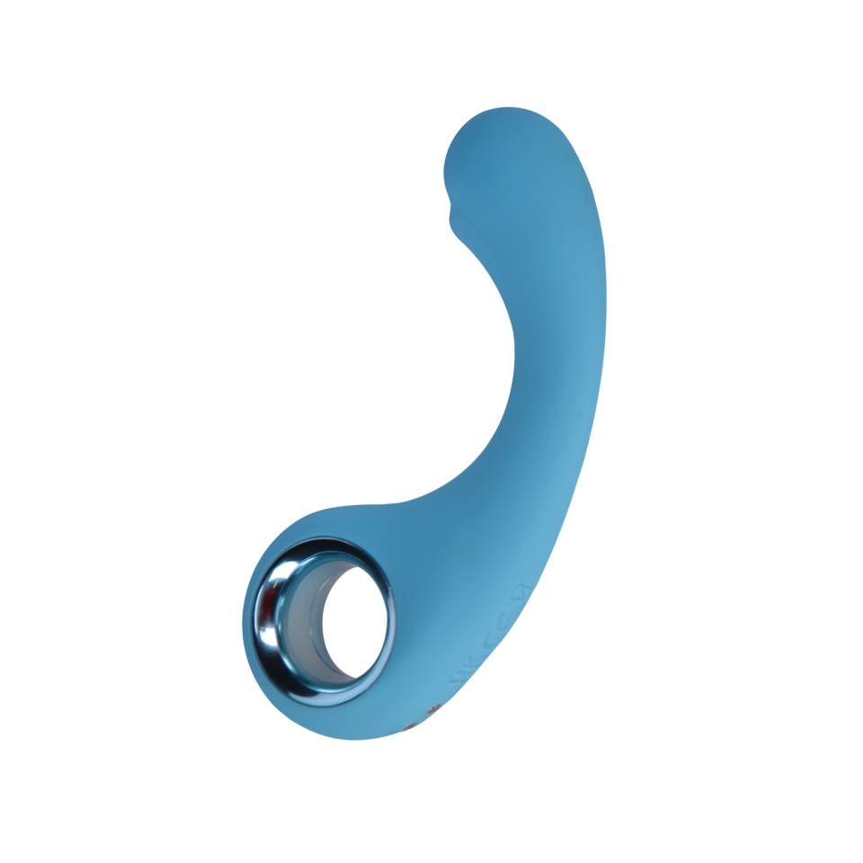 Silikonowy elegancki niebieski wibrator: 9 trybów wibracji