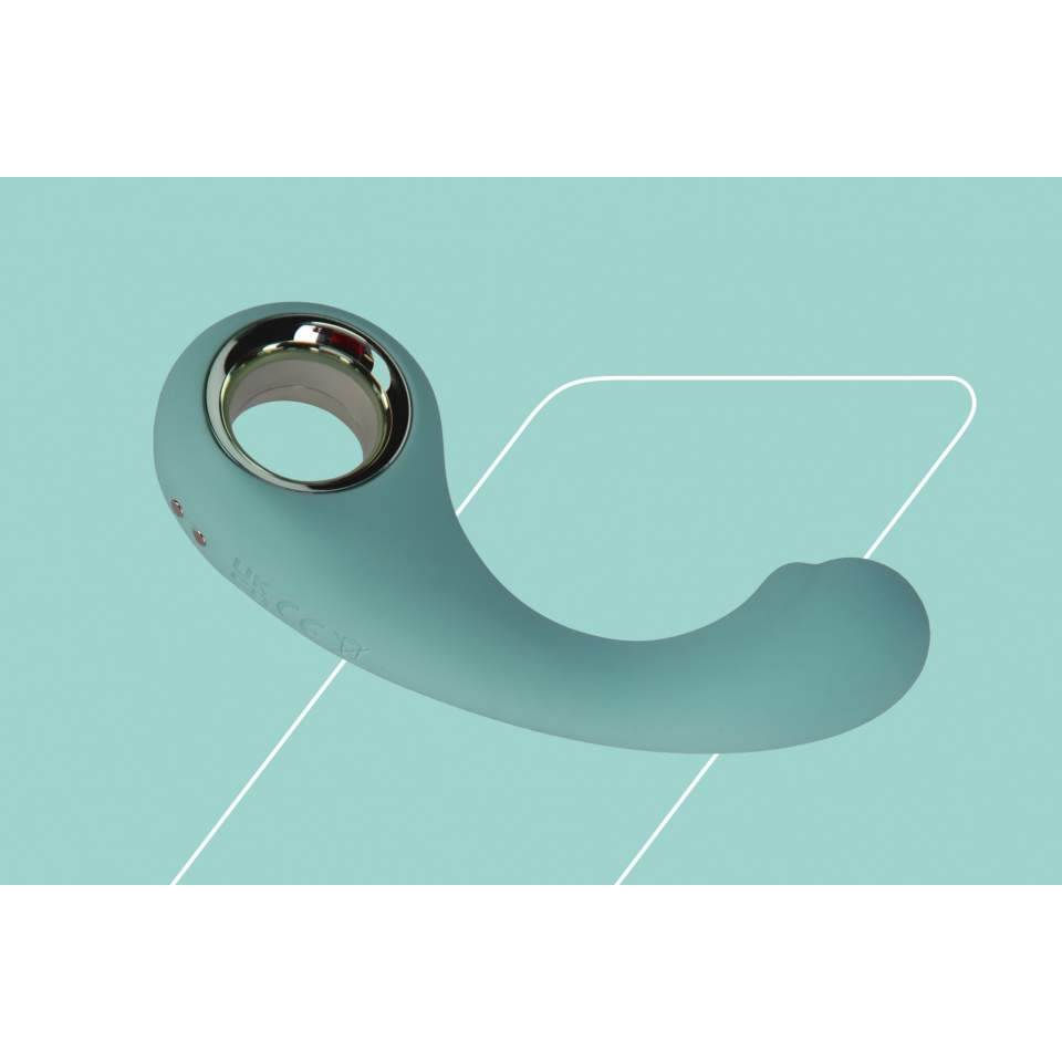 Silikonowy elegancki zielony wibrator: 9 trybów wibracji