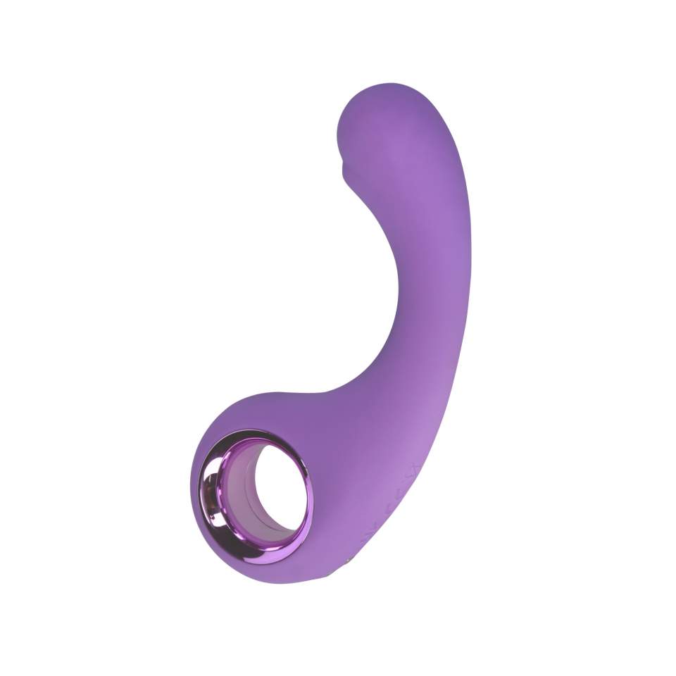 Silikonowy elegancki fioletowy wibrator: 9 trybów wibracji