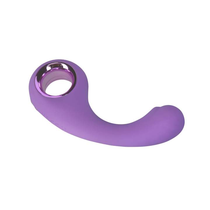 Silikonowy elegancki fioletowy wibrator: 9 trybów wibracji