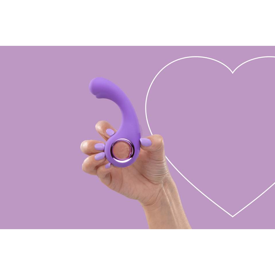 Silikonowy elegancki fioletowy wibrator: 9 trybów wibracji