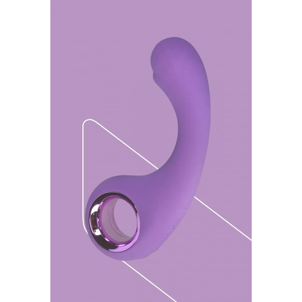 Silikonowy elegancki fioletowy wibrator: 9 trybów wibracji