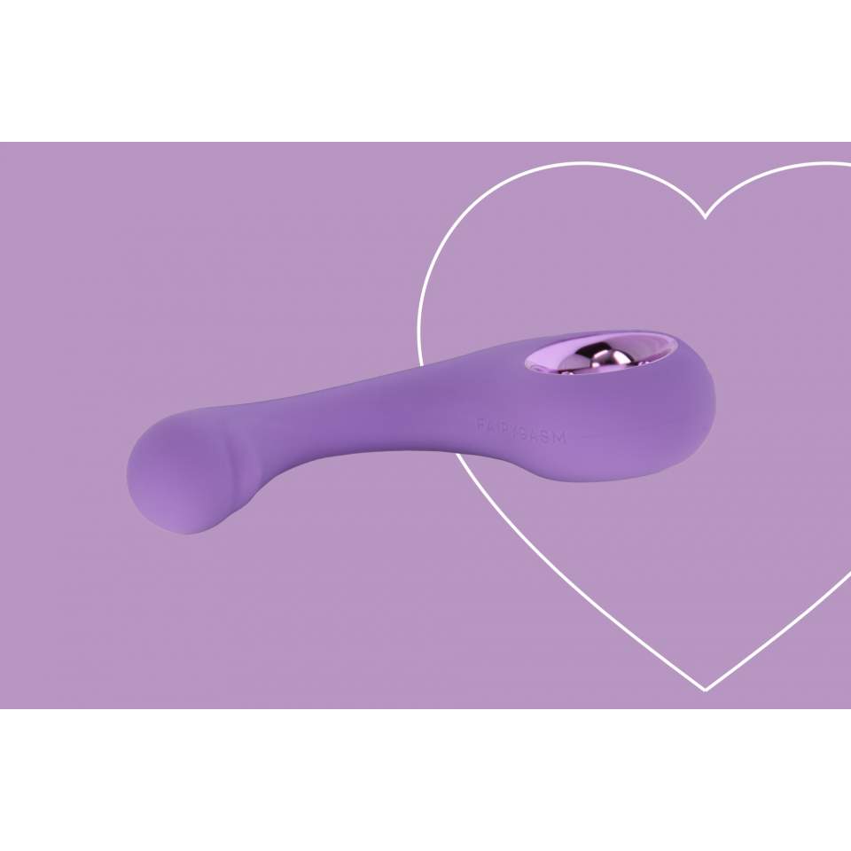 Silikonowy elegancki fioletowy wibrator: 9 trybów wibracji