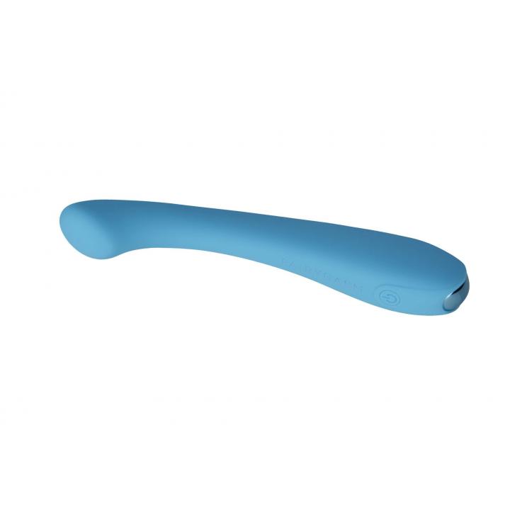 Elegancki silikonowy wibrator do stymulacji puntku G: Niebieska Radosna Różdżka 17,5cm
