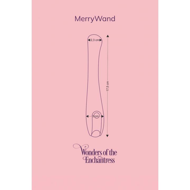 Elegancki silikonowy wibrator do stymulacji puntku G: Niebieska Radosna Różdżka 17,5cm