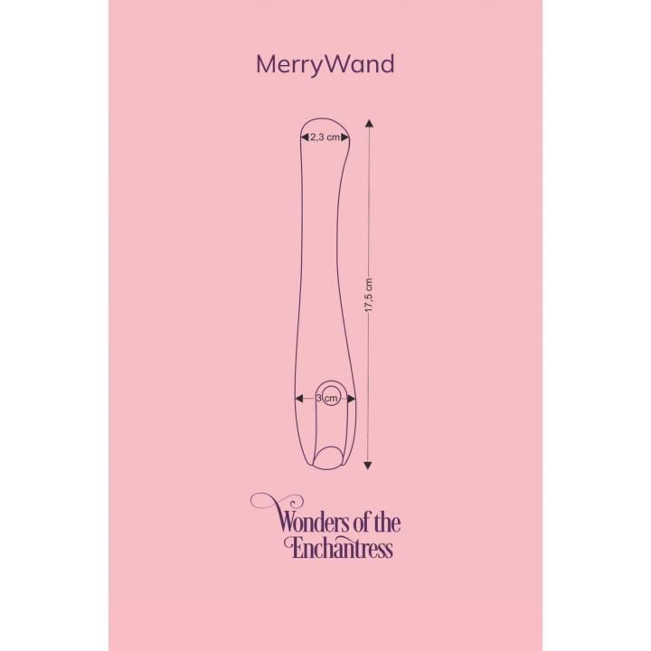 Elegancki silikonowy wibrator do stymulacji puntku G: Zielona Radosna Różdżka 17,5cm