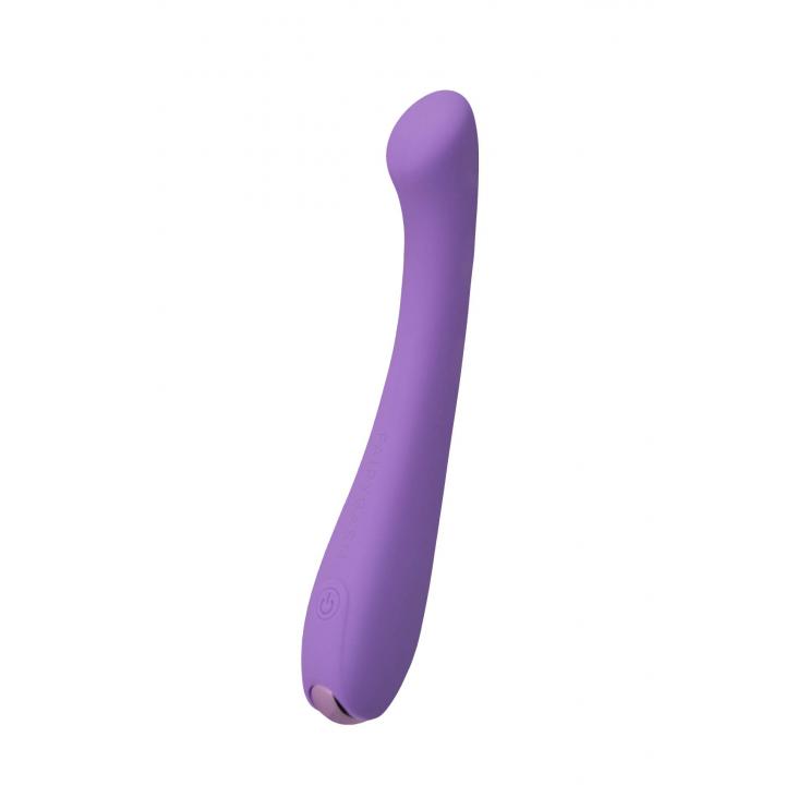 Elegancki silikonowy wibrator do stymulacji puntku G: Fioletowa Radosna Różdżka 17,5cm