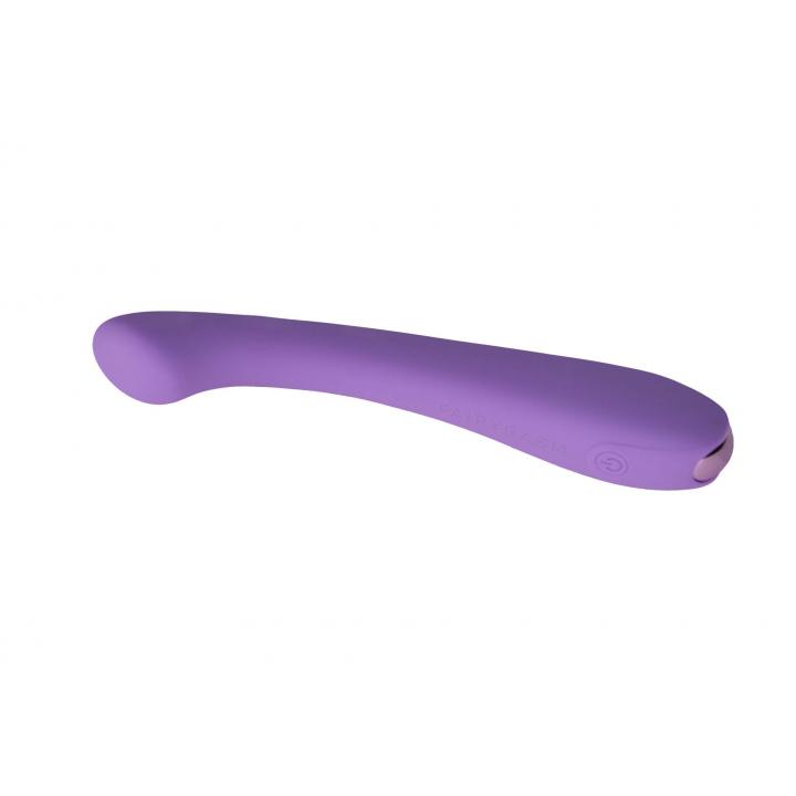 Elegancki silikonowy wibrator do stymulacji puntku G: Fioletowa Radosna Różdżka 17,5cm