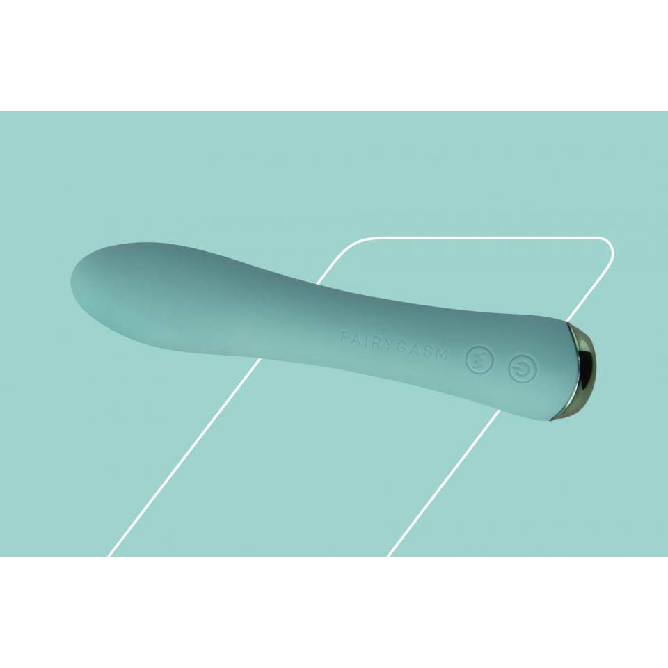 Elegancki, klasyczny silikonowy wibrator w kolorze zielonym z funkcją podgrzewania