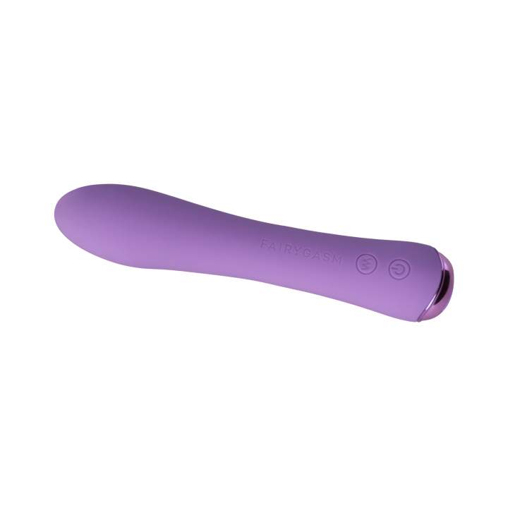 Elegancki, klasyczny silikonowy wibrator w kolorze fioletowym z funkcją podgrzewania