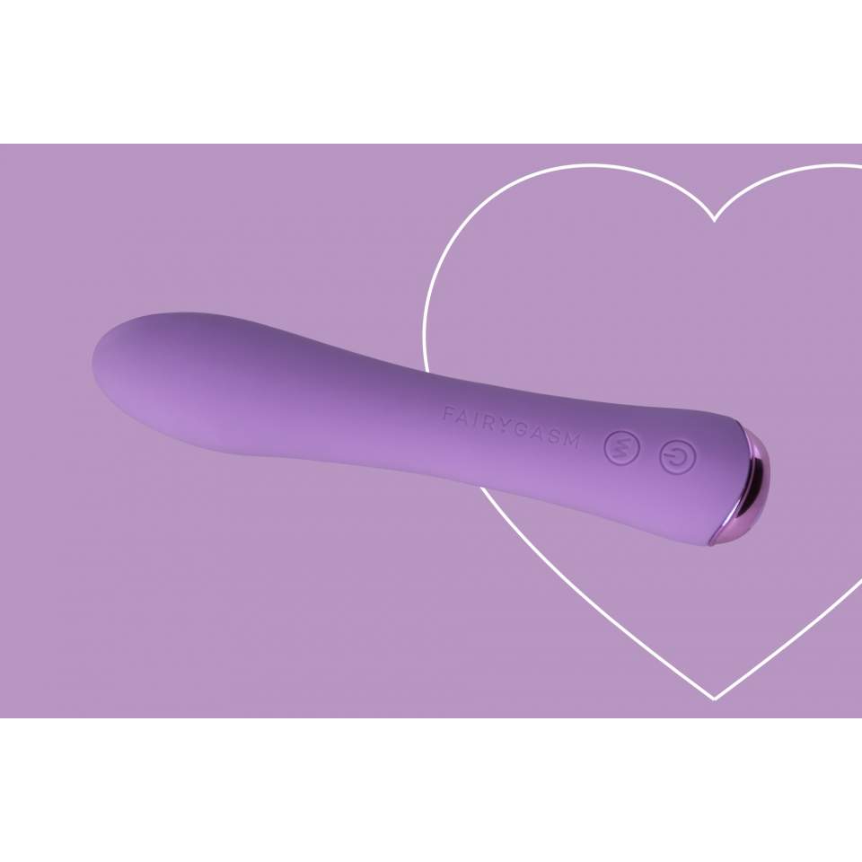 Elegancki, klasyczny silikonowy wibrator w kolorze fioletowym z funkcją podgrzewania