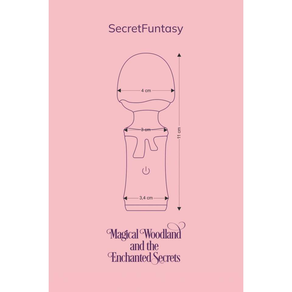 Dyskretny mały silikonowy masażer łechtaczki w kolorze niebieskim: Sekretna Fantazja