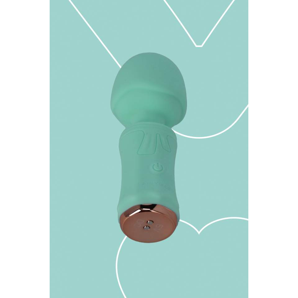 Dyskretny mały silikonowy masażer łechtaczki w kolorze zielonym: Sekretna Fantazja