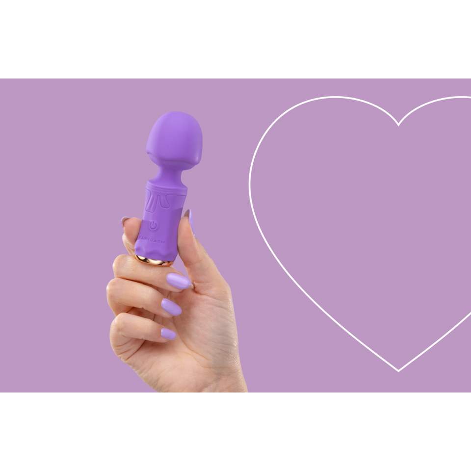 Dyskretny mały silikonowy masażer łechtaczki w kolorze fioletowym: SEKRETNA FANTAZJA