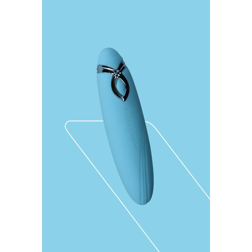 Elegancki silikonowy mini wibrator w kolorze niebieskim: STRZAŁA ROZKOSZY