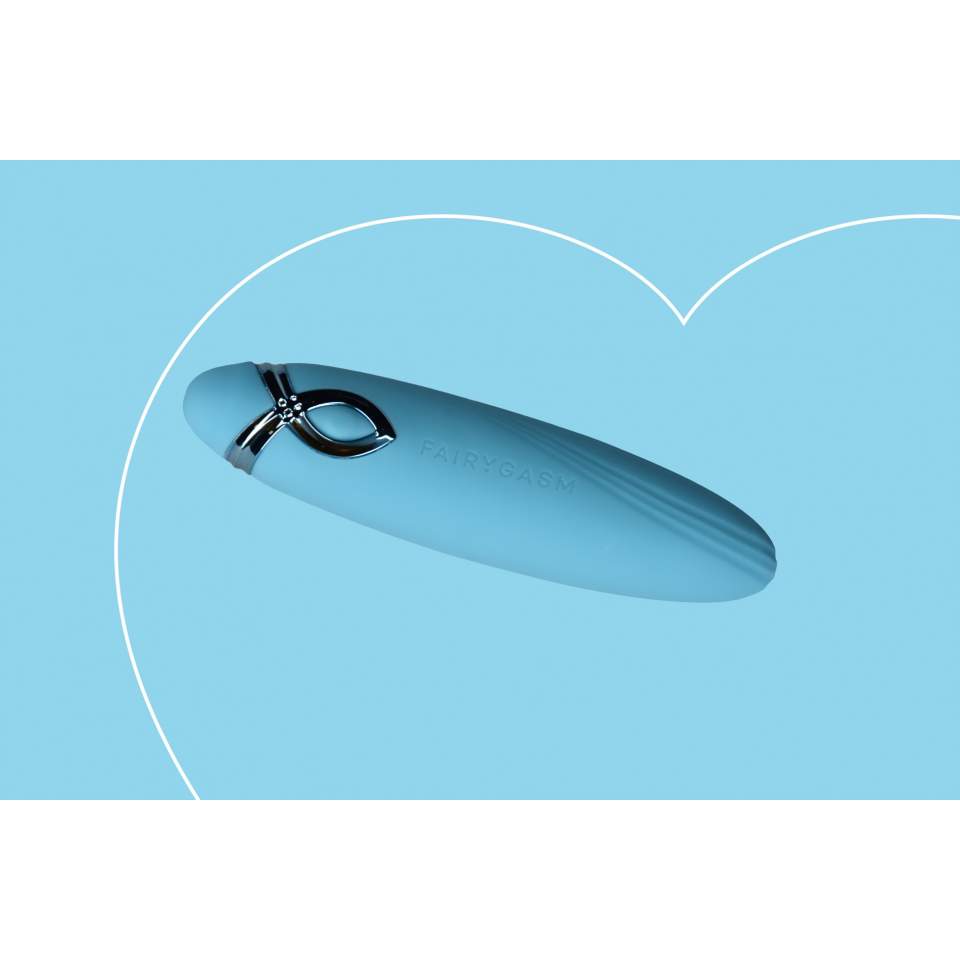 Elegancki silikonowy mini wibrator w kolorze niebieskim: STRZAŁA ROZKOSZY