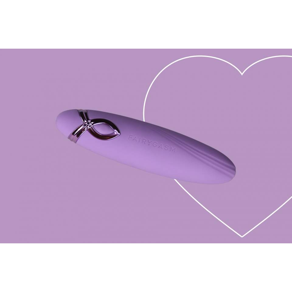 Elegancki silikonowy mini wibrator w kolorze fioletowym: STRZAŁA ROZKOSZY