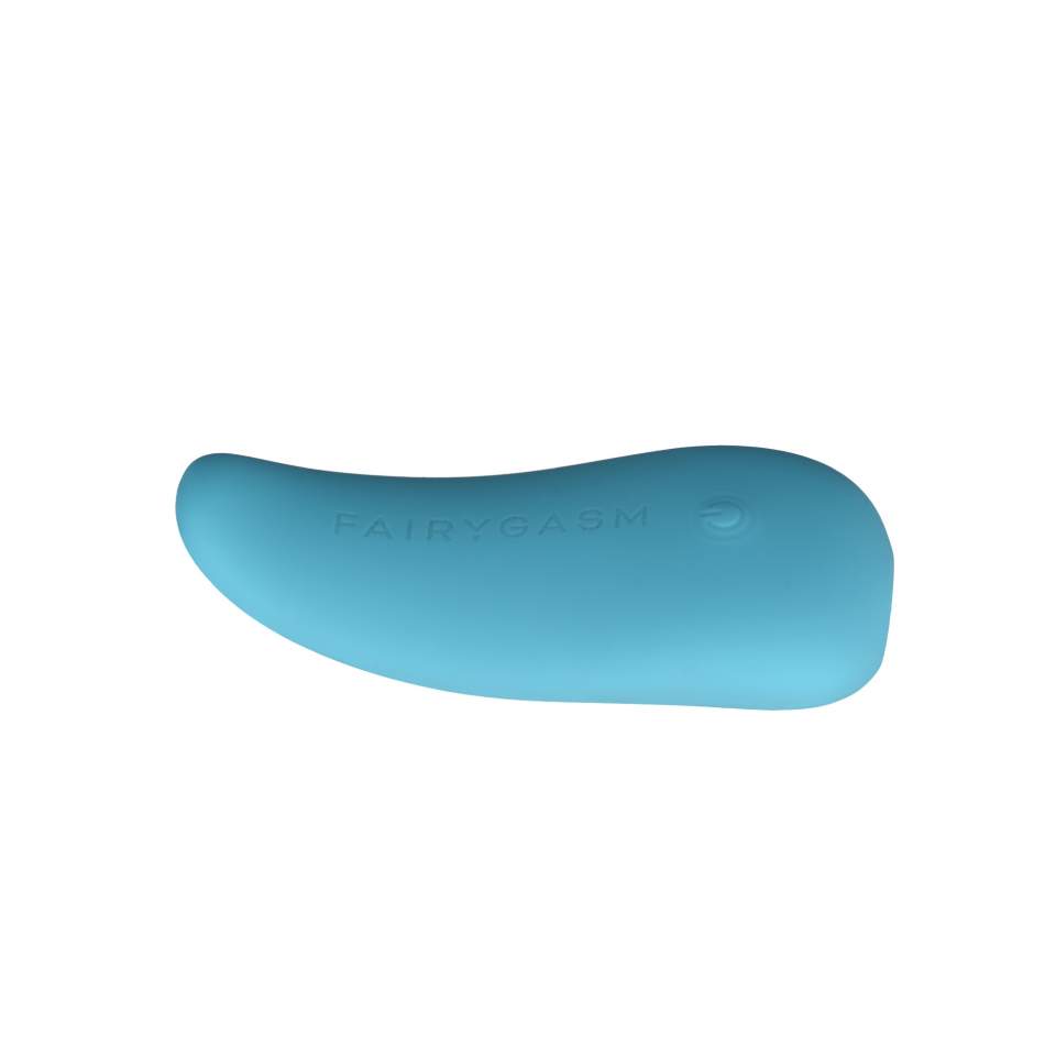 Elegancki silikonowy masażer, 10 funcji wibracji: LIŚĆ EKSCYTACJI w kolorze niebieskim