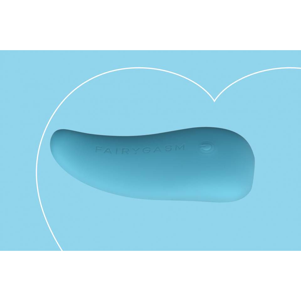 Elegancki silikonowy masażer, 10 funcji wibracji: LIŚĆ EKSCYTACJI w kolorze niebieskim