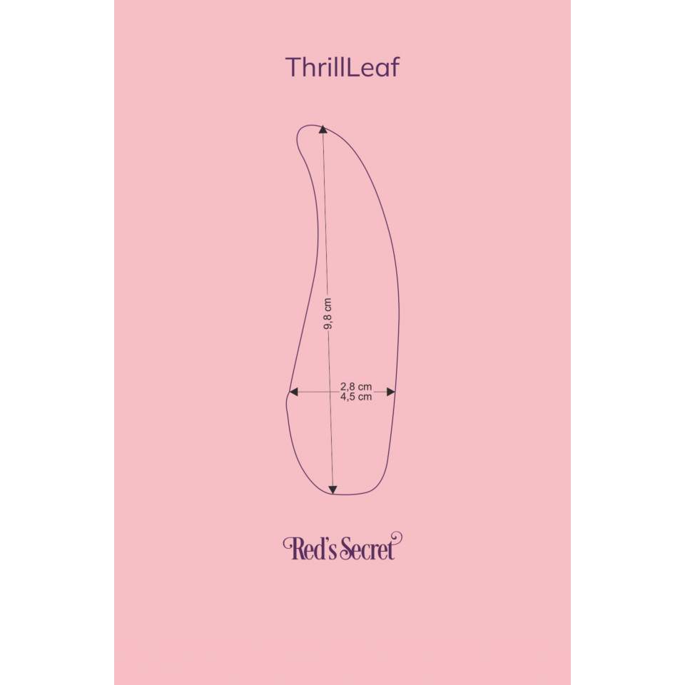 Elegancki silikonowy masażer, 10 funcji wibracji: LIŚĆ EKSCYTACJI w kolorze niebieskim