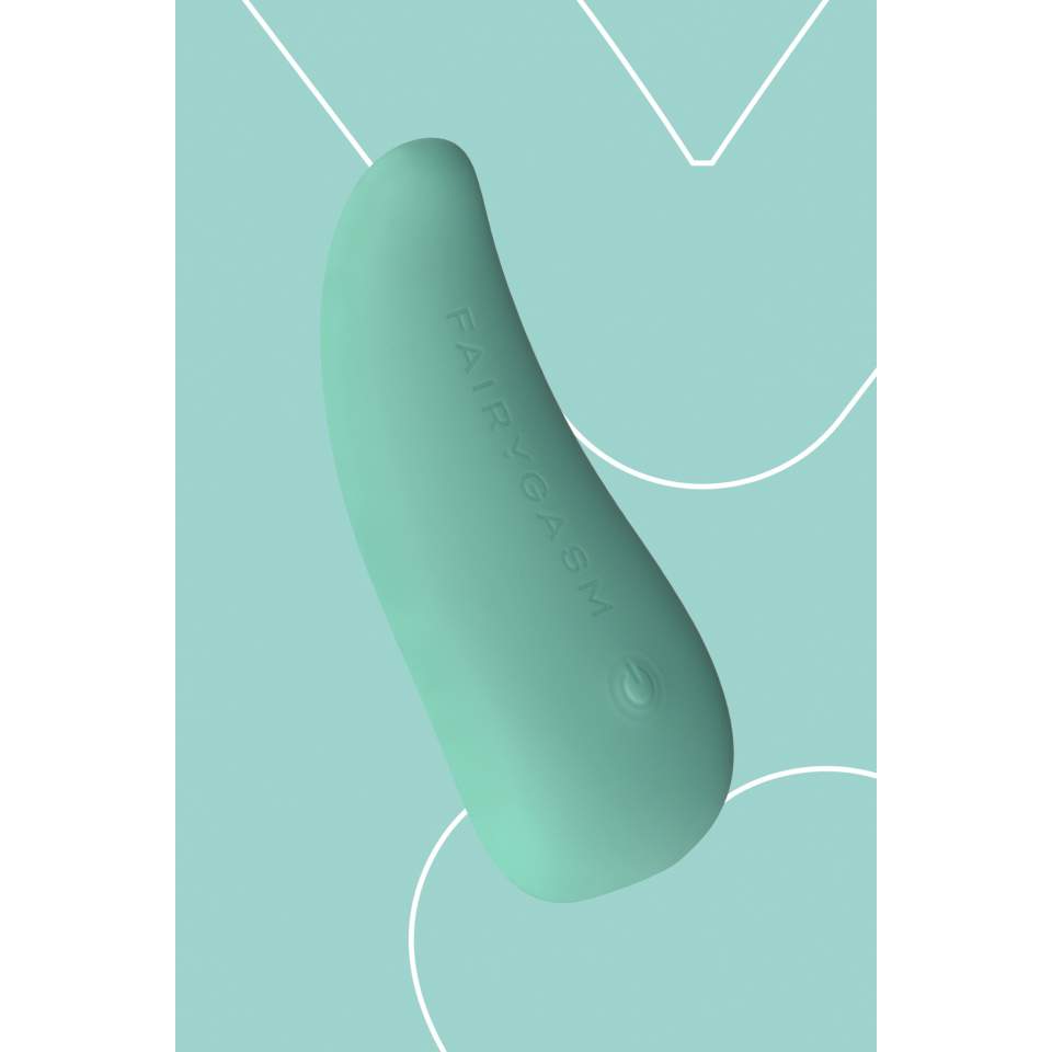 Elegancki silikonowy masażer, 10 funcji wibracji: LIŚĆ EKSCYTACJI w kolorze zielonym