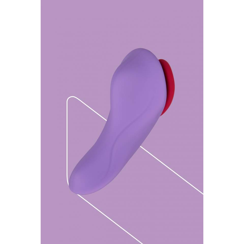 Oryginalny, mały silikonowy masażer z pilotem, 9 funcji wibracji: SERCE KLEJNOTU z kolorze fioletowym