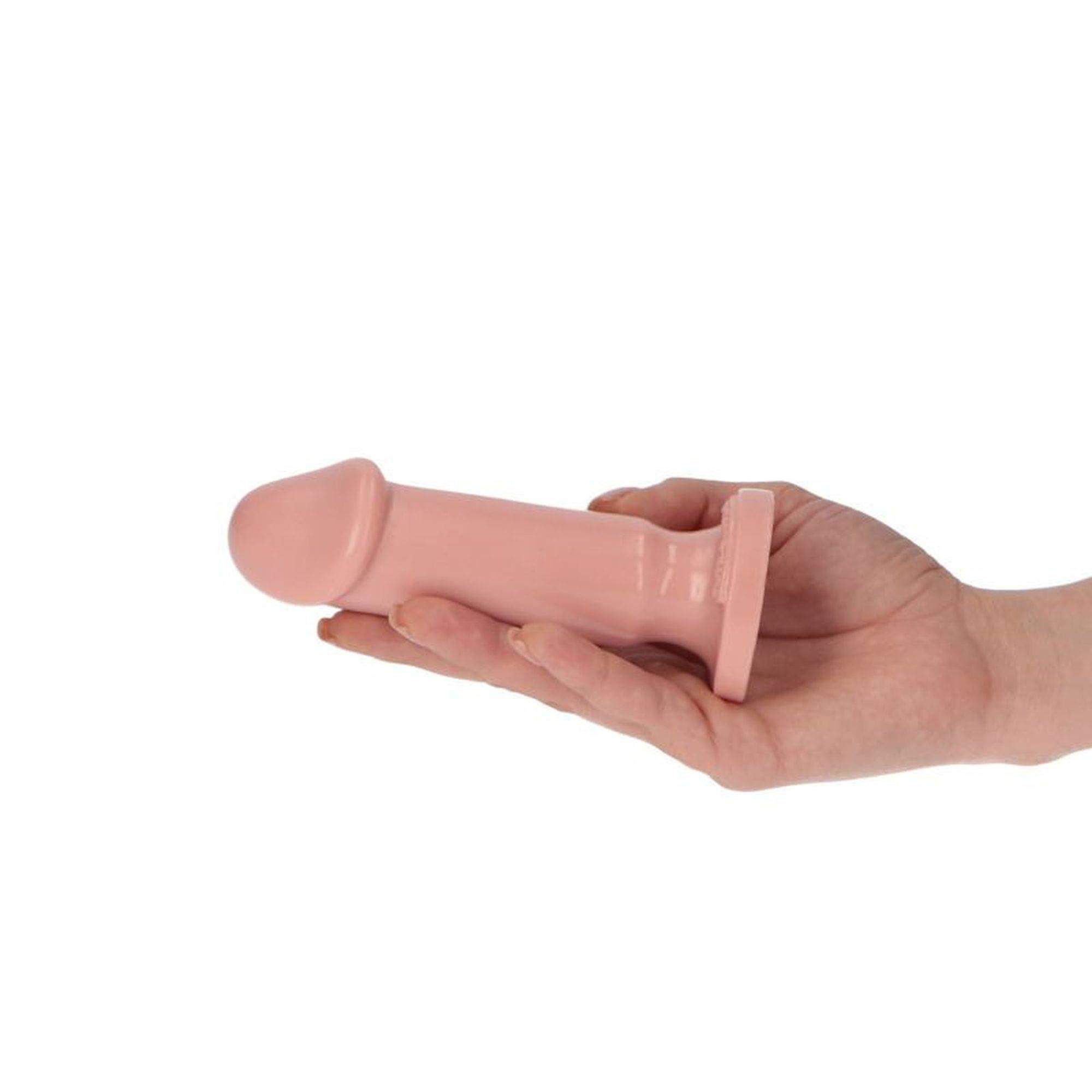 Średnie realistyczne dildo do stymulacji analno-waginalnej 10,5cm