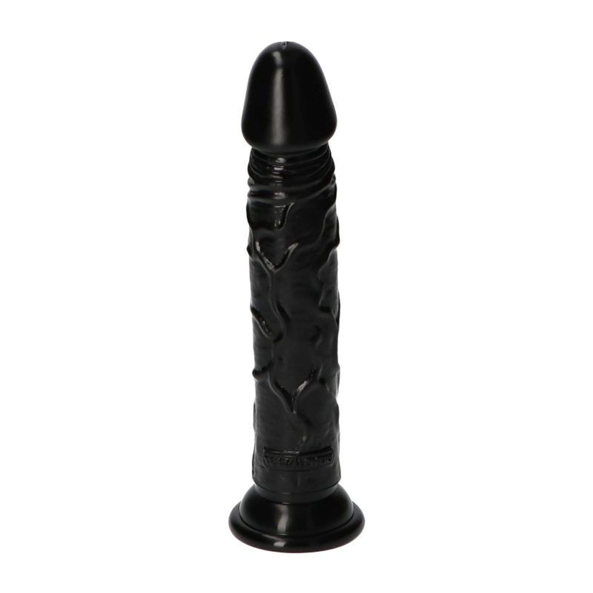 Czarne realistyczne  dildo z przyssawką - 16,5 cm