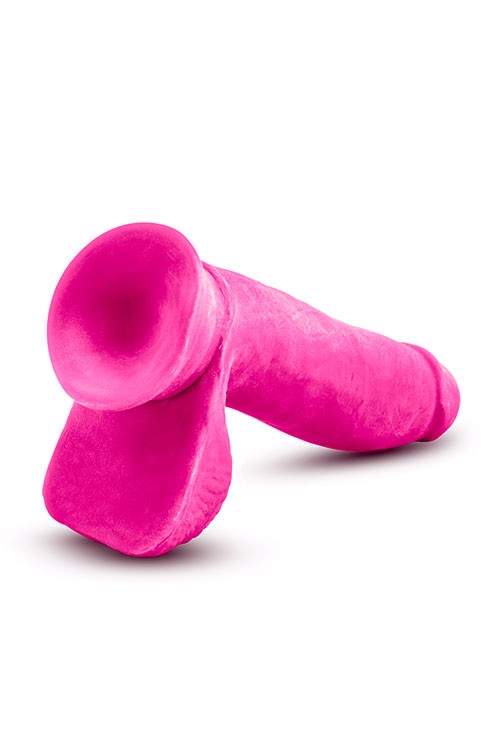 Realistyczne różowe dildo na przyssawce z jądrami ok.17,5cm