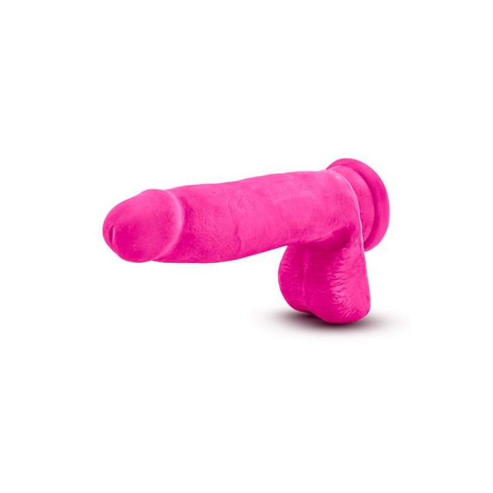 Realistyczne różowe dildo na przyssawce z jądrami ok.17,5cm