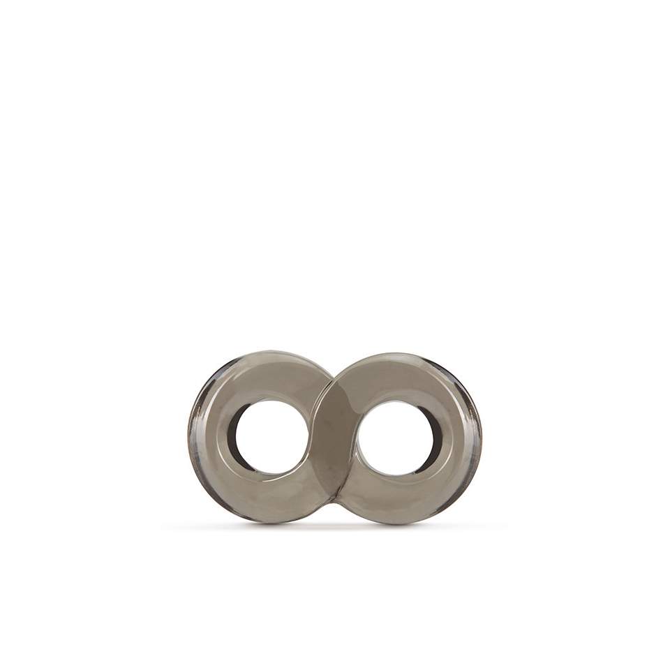 Czarny pierścień erekcyjny na jądra i penisa