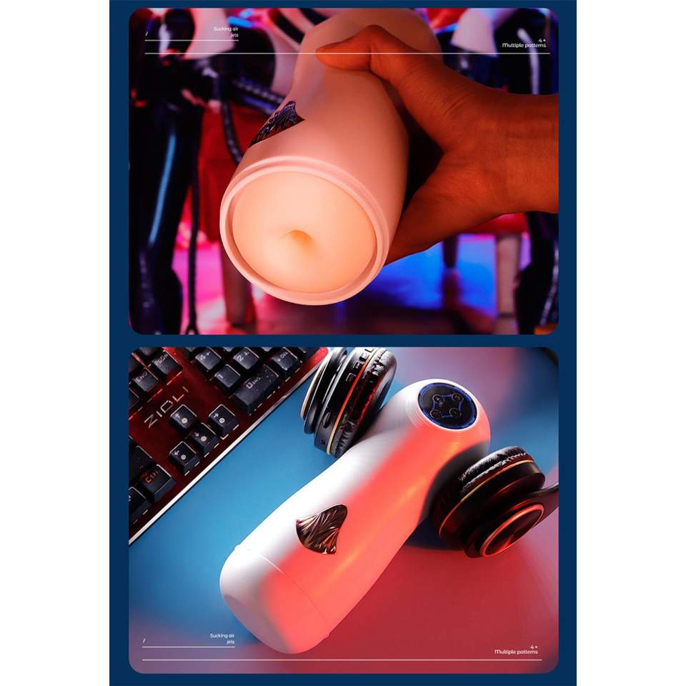 Masturbator męski z funkcją ssania oraz efektami dźwiękowymi