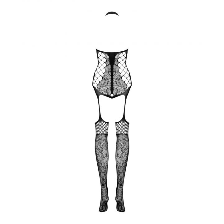 Seksowny czarny bodystocking F240 marki Obsessive